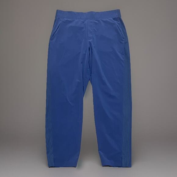Athleta Endless High Rise Blue Travel Pants Women's Size 12 EUC NICE - Picture 1 of 5